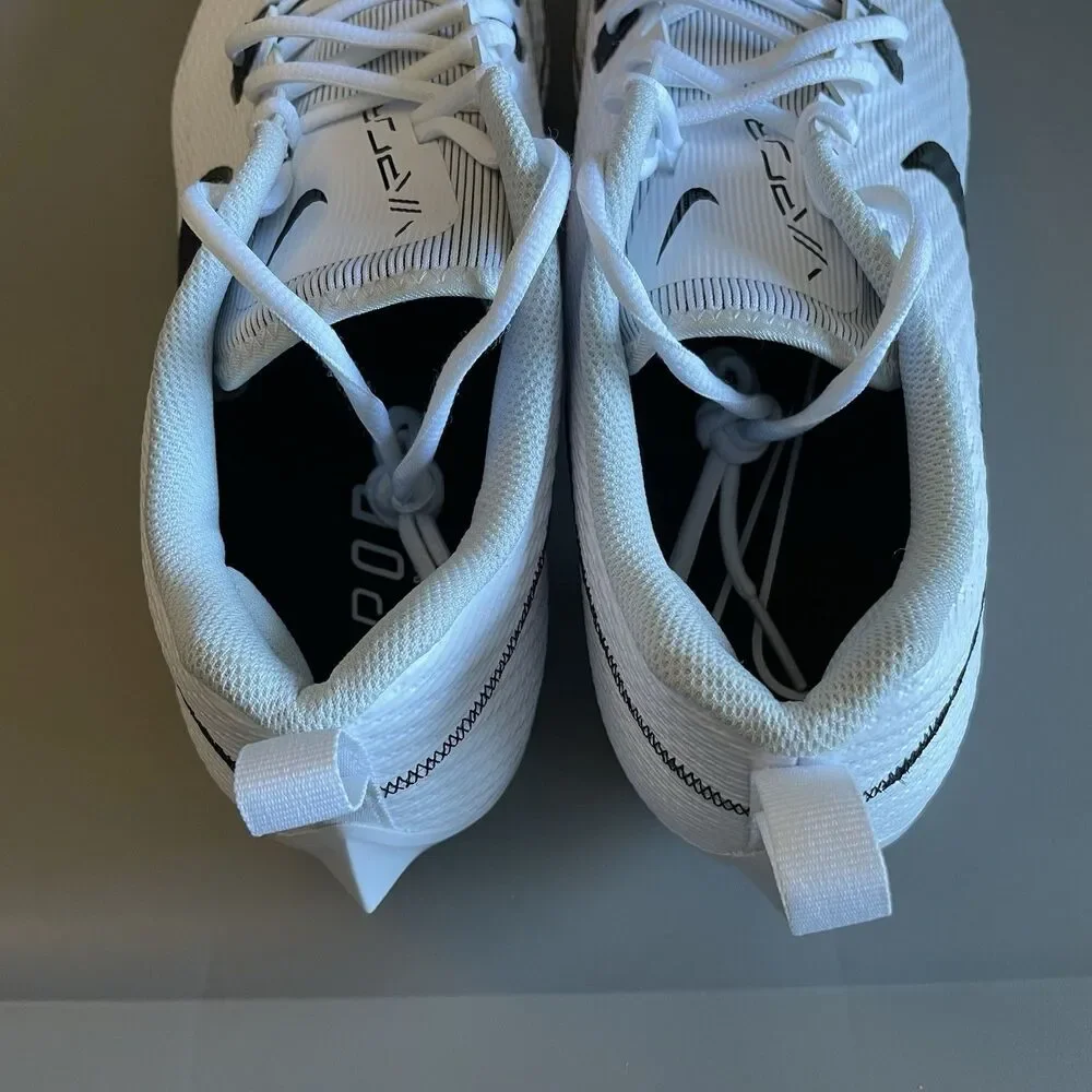 14 W Men - Nike Vapor Edge Speed 360 2 Carbon FF PE White Black Football Cleats